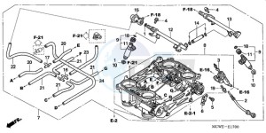 VFR8009 U / MME TWO drawing THROTTLE BODY (ASSY.)