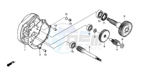 SH50 SCOOPY drawing TRANSMISSION