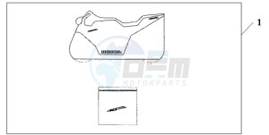 CBR600RRA Europe Direct - (ED) drawing INDOOR CYCLE COVER