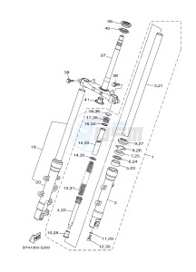 YP400RA X-MAX 400 ABS (BL11 BL11 BL11 BL11) drawing FRONT FORK