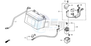 CBR600F drawing BATTERY (2)