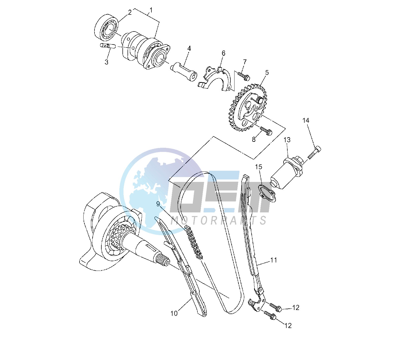 CAMSHAFT AND TIMING CHAIN