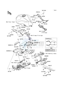 ZR 750 L [Z750 AU] (L7F-L8F) L7F drawing SIDE COVERS_CHAIN COVER-- L7F- -