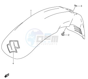 DR-Z250 (E24) drawing FRONT FENDER