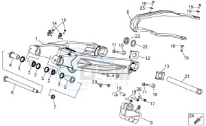 MXV 450 Cross drawing Swing arm