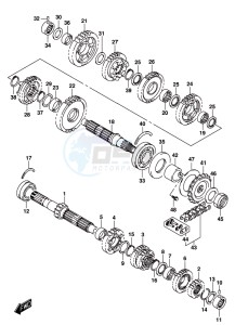 GSX-S1000 A drawing TRANSMISSION