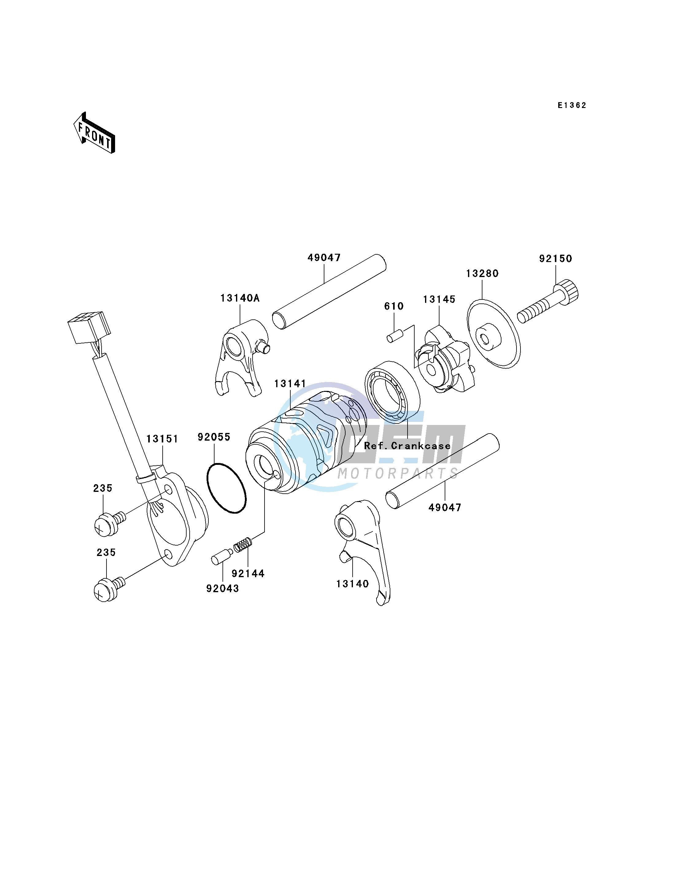 GEAR CHANGE DRUM_SHIFT FORK-- S- -