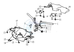 FIDDLE - 50 cc drawing HANDLEBAR