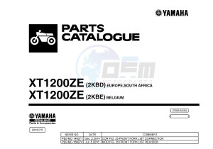 XT1200ZE SUPER TENERE ABS (2KBD 2KBE) drawing .1-Front-Page