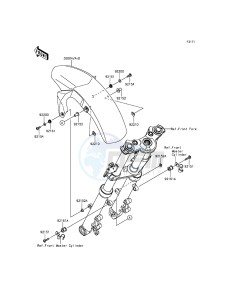 ER-6N ER650EFF XX (EU ME A(FRICA) drawing Front Fender(s)