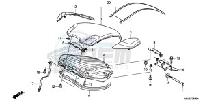 NC750SAE NC750SA ED drawing LUGGAGE LID