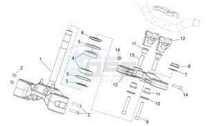 Shiver 750 GT drawing Steering