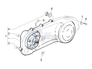 Fly 50 2t drawing Crankcase cover - Crankcase cooling