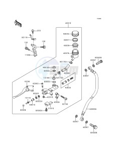 ZX 750 P [NINJA ZX-7R] (P1-P4) [NINJA ZX-7R] drawing CLUTCH MASTER CYLINDER