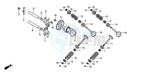 SH300 drawing CAMSHAFT/VALVE