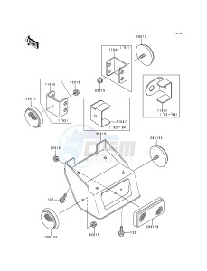 KDX 200 E [KDX200] (E4-E6)) [KDX200] drawing REFLECTOR