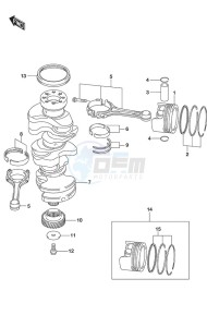 DF 300AP drawing Crankshaft