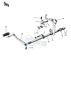 F9 (B-C) 350 drawing GEAR CHANGE MECHANISM -- 74-75 F9-B_F9-C 350- -