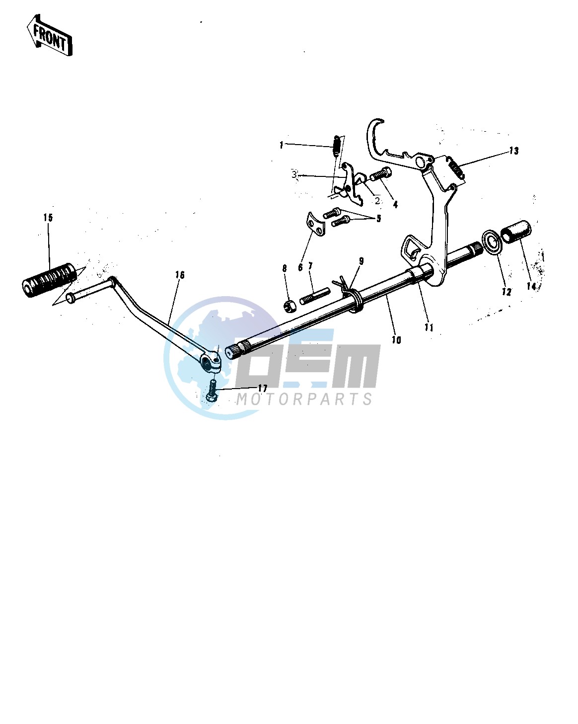 GEAR CHANGE MECHANISM -- 74-75 F9-B_F9-C 350- -