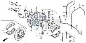 TRX350FE FOURTRAX 350 4X4ES drawing FRONT BRAKE PANEL