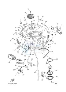 MTN1000 MT-10 (B67D) drawing FUEL TANK