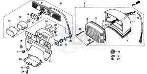 CMX250C REBEL drawing TAILLIGHT