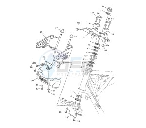 YBR 125 drawing STEERING STEM