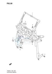 AN650Z ABS BURGMAN EXECUTIVE EU drawing LEG SHIELD BRACE