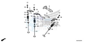 VT750C2BE Shadow - VT750C2B-E UK - (E) drawing CAMSHAFT/ VALVE (REAR)