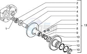 Hexagon 125 EXS1T 125cc drawing Driven pulley