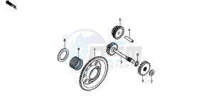 TRX450S drawing STARTING GEAR