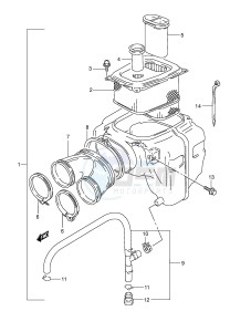 DR800S (E4) drawing AIR CLEANER