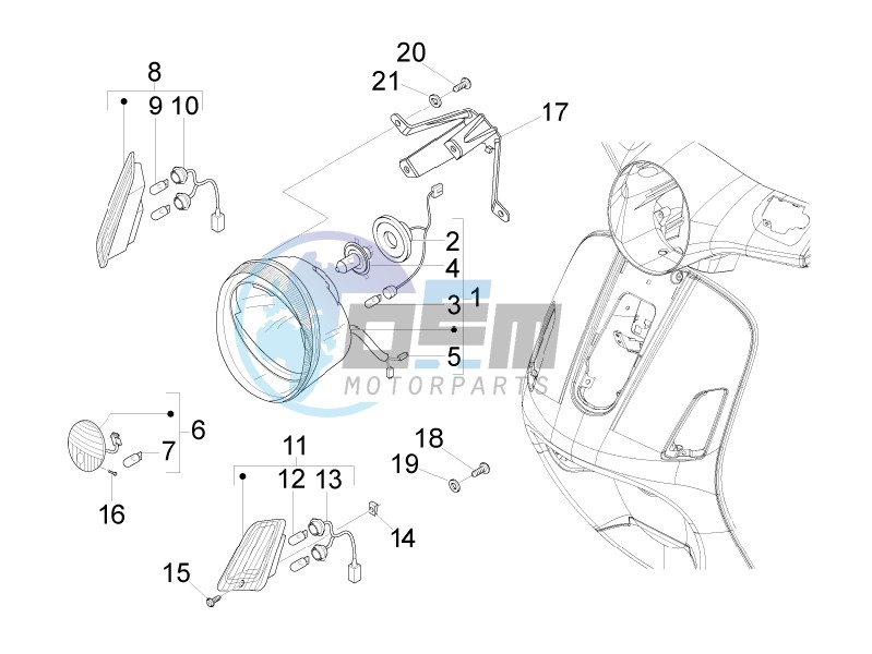 Head lights - Turn signal lamps