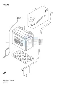 GSX-R750 (E21) drawing BATTERY