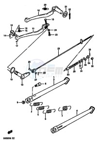 DR600R (E2) drawing STAND-REAR BRAKE