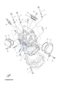 XT660Z TENERE (2BD6 2BD6 2BD6) drawing CYLINDER HEAD