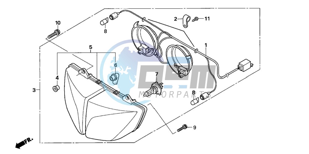 HEADLIGHT (CBF600S/SA)