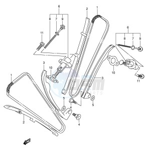 VL125 (E2) drawing CAM CHAIN