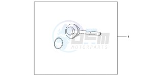 CRF250RB CRF250R ED drawing OIL LEVEL GAUGE