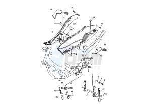 FZ8-S 800 180 drawing STAND- FOOTREST