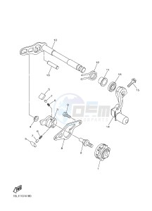 WR250F (2GBH) drawing SHIFT SHAFT