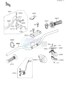 KX 250 G [KX250] (G1-G3) [KX250] drawing HANDLEBAR