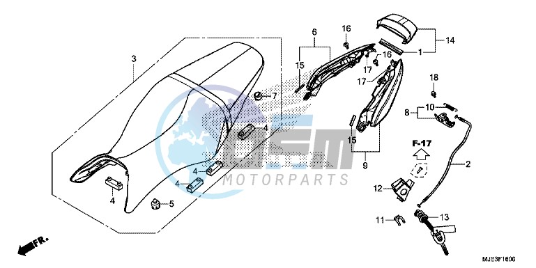 SEAT/ REAR COWL