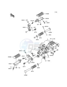 W800 EJ800AGS GB XX (EU ME A(FRICA) drawing Footrests