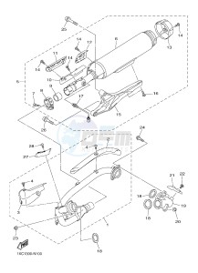 XVS950CR BOLT C-SPEC (B33N) drawing EXHAUST