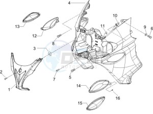 X9 125 Evolution powered drawing Front shield