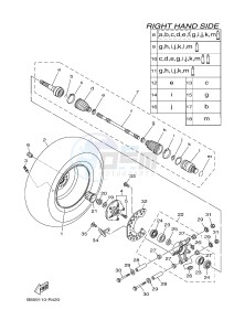 YXM700ES YXM70VPSG VIKING EPS SPECIAL EDITION (B42B) drawing REAR WHEEL 2