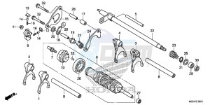 VFR1200XDLF CrossTourer - VFR1200X Dual Clutch 2ED - (2ED) drawing GEARSHIFT DRUM (VFR1200XD/ XDA/ XDL/ XDS)