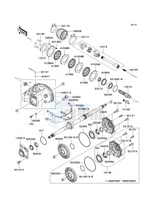 KVF 360 B [PRAIRIE 360] (B1-B3) [PRAIRIE 360] drawing DRIVE SHAFT-REAR