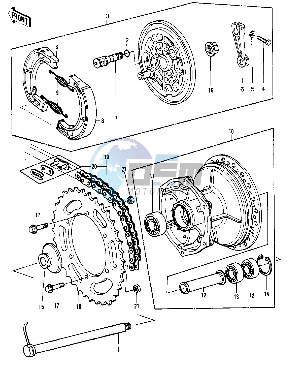 REAR HUB_BRAKE_CHAIN -- 81KDX250-B1- -